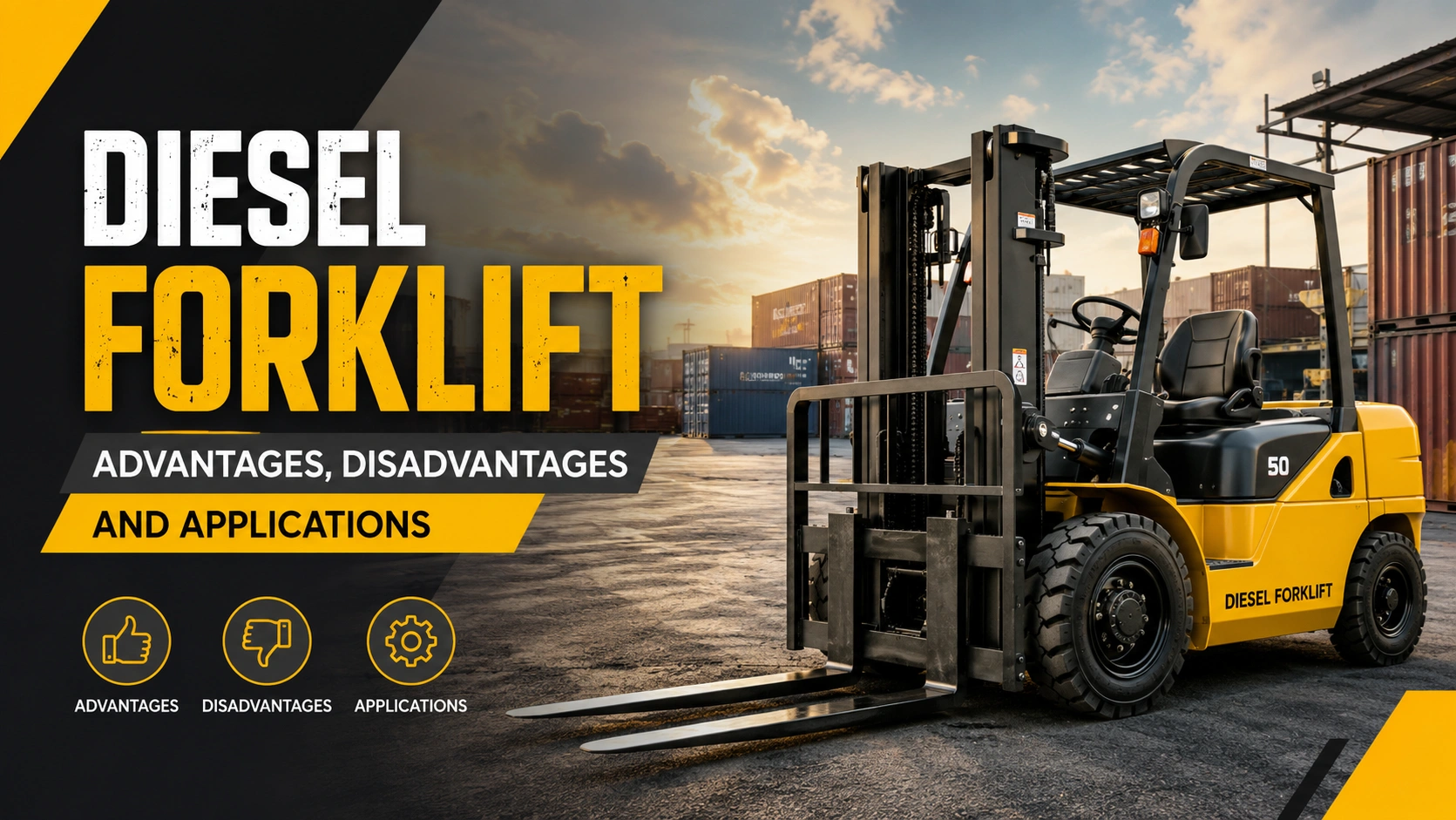 Diesel Forklift: Advantages, Disadvantages and Applications