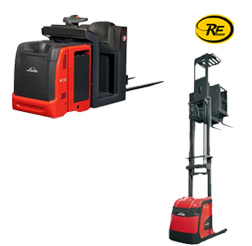 Vertical mast forklift for material handling